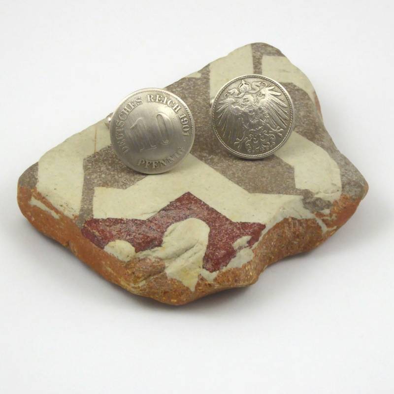 Manschettenknöpfe Aus 10 Pfennig Deutsches Reich 1903 von ENGELHARDTSCHMUCK