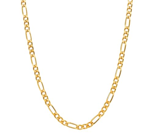 ENGELSINN® Luxury Goldkette 585 14 Karat Echtgold Gold Ketten Diamant Cut Figaro 45cm - 50cm, inkl. Geschenkbox - Perfekt auch als Geschenk (45cm 1,55mm) von ENGELSINN
