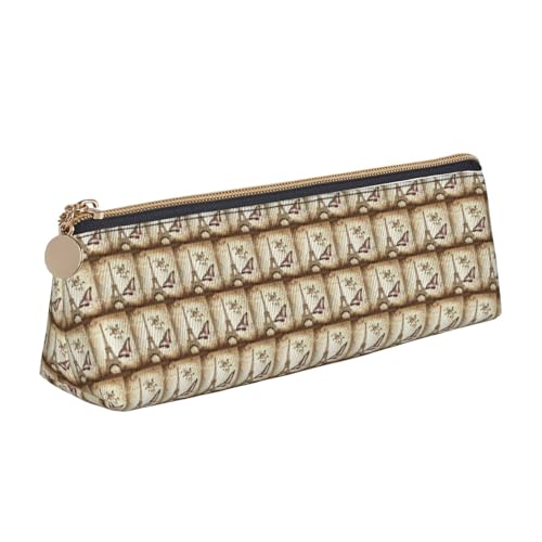 ENGhjes Federmäppchen aus Leder, Motiv: Paris Eiffelturm, niedliches Federmäppchen mit Reißverschluss, Schreibwaren-Tasche für Jungen und Mädchen, Geschenk zum Schulanfang, weiß, Einheitsgröße von ENGhjes