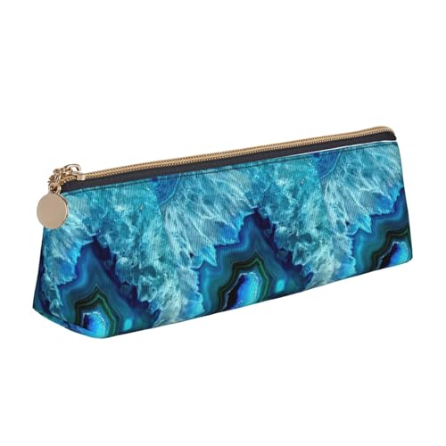 ENGhjes Federmäppchen aus Leder, mit niedlichem Reißverschluss, für Jungen und Mädchen, Geschenk zum Schulanfang, weiß, Einheitsgröße, Kosmetiktasche von ENGhjes