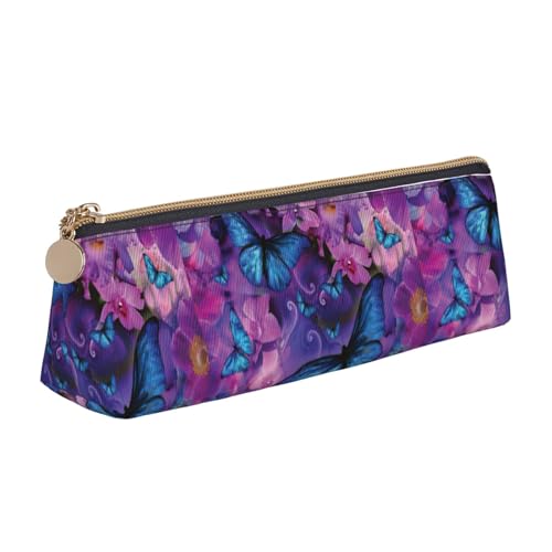 ENGhjes Federmäppchen aus Leder mit Blumen- und Schmetterlings-Aufdruck, niedliches Reißverschluss-Federmäppchen, Schreibwaren-Tasche für Jungen und Mädchen, Geschenk zum Schulanfang, weiß ENGhjes Federmäppchen aus Leder mit Blumen- und Schmetterlings-Aufdruck, niedliches Reißverschluss-Federmäppchen, Schreibwaren-Tasche für Jungen und Mädchen, Geschenk zum Schulanfang, weiß von ENGhjes