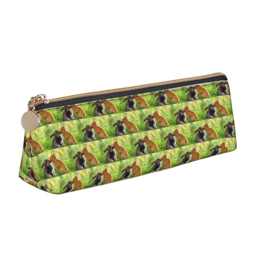 ENGhjes Federmäppchen aus Leder mit Kaninchen-Motiv, niedliches Federmäppchen mit Reißverschluss, Schreibwaren-Tasche für Jungen und Mädchen, Geschenk zum Schulanfang, weiß, Einheitsgröße ENGhjes Federmäppchen aus Leder mit Kaninchen-Motiv, niedliches Federmäppchen mit Reißverschluss, Schreibwaren-Tasche für Jungen und Mädchen, Geschenk zum Schulanfang, weiß, Einheitsgröße von ENGhjes