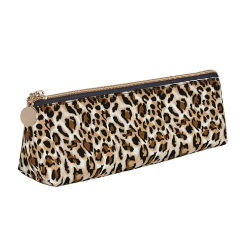 ENGhjes Federmäppchen aus Leder mit Leopardenmuster, niedliches Federmäppchen mit Reißverschluss, Schreibwaren-Tasche für Jungen und Mädchen, Geschenk zum Schulanfang, weiß, Einheitsgröße ENGhjes Federmäppchen aus Leder mit Leopardenmuster, niedliches Federmäppchen mit Reißverschluss, Schreibwaren-Tasche für Jungen und Mädchen, Geschenk zum Schulanfang, weiß, Einheitsgröße von ENGhjes