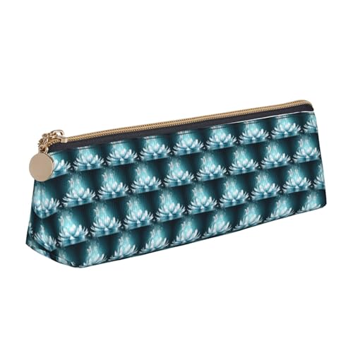 ENGhjes Federmäppchen aus Leder mit Lotusblumen-Aufdruck, niedliches Reißverschluss-Federmäppchen, Schreibwaren-Tasche für Jungen und Mädchen, Geschenk zum Schulanfang, weiß, Einheitsgröße ENGhjes Federmäppchen aus Leder mit Lotusblumen-Aufdruck, niedliches Reißverschluss-Federmäppchen, Schreibwaren-Tasche für Jungen und Mädchen, Geschenk zum Schulanfang, weiß, Einheitsgröße von ENGhjes