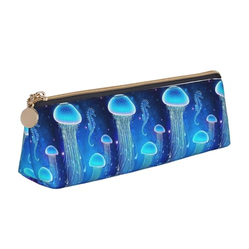 ENGhjes Federmäppchen aus Leder mit Quallen-Druck, niedliches Federmäppchen mit Reißverschluss, Schreibwaren-Tasche für Jungen und Mädchen, Geschenk zum Schulanfang, weiß, Einheitsgröße ENGhjes Federmäppchen aus Leder mit Quallen-Druck, niedliches Federmäppchen mit Reißverschluss, Schreibwaren-Tasche für Jungen und Mädchen, Geschenk zum Schulanfang, weiß, Einheitsgröße von ENGhjes