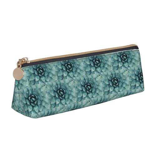 ENGhjes Federmäppchen aus Leder mit Sukkulenten-Druck, niedliches Federmäppchen mit Reißverschluss, Schreibwaren-Tasche für Jungen und Mädchen, Geschenk zum Schulanfang, weiß, Einheitsgröße ENGhjes Federmäppchen aus Leder mit Sukkulenten-Druck, niedliches Federmäppchen mit Reißverschluss, Schreibwaren-Tasche für Jungen und Mädchen, Geschenk zum Schulanfang, weiß, Einheitsgröße von ENGhjes