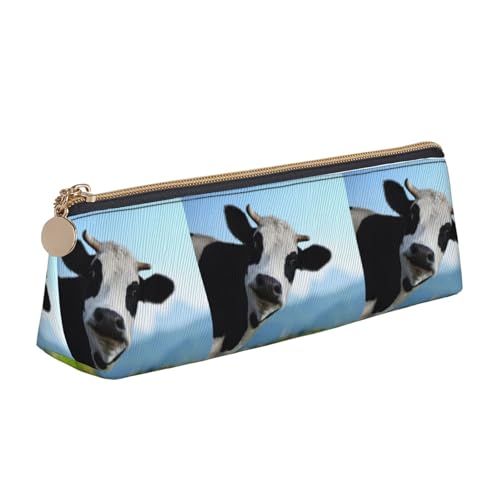 ENGhjes Federmäppchen aus Leder mit niedlichem Kuhdruck, niedliches Reißverschluss-Federmäppchen, Schreibwaren-Tasche für Jungen und Mädchen, Geschenk zum Schulanfang, weiß, Einheitsgröße ENGhjes Federmäppchen aus Leder mit niedlichem Kuhdruck, niedliches Reißverschluss-Federmäppchen, Schreibwaren-Tasche für Jungen und Mädchen, Geschenk zum Schulanfang, weiß, Einheitsgröße von ENGhjes