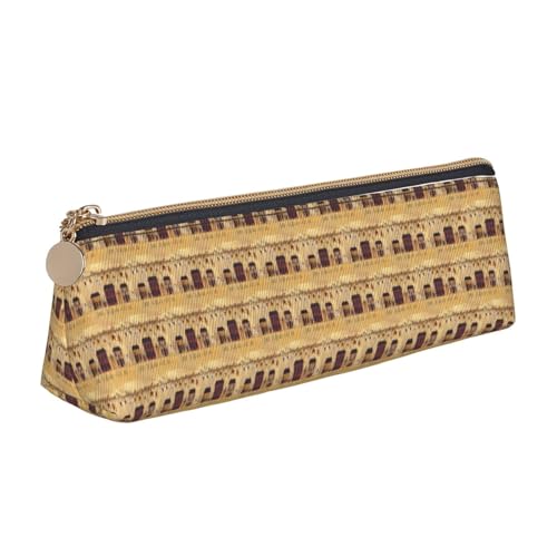 ENGhjes Federmäppchen aus Leder mit niedlichem Reißverschluss, Federmäppchen für Jungen und Mädchen, Geschenk zum Schulanfang, weiß, Einheitsgröße, Kosmetiktasche von ENGhjes