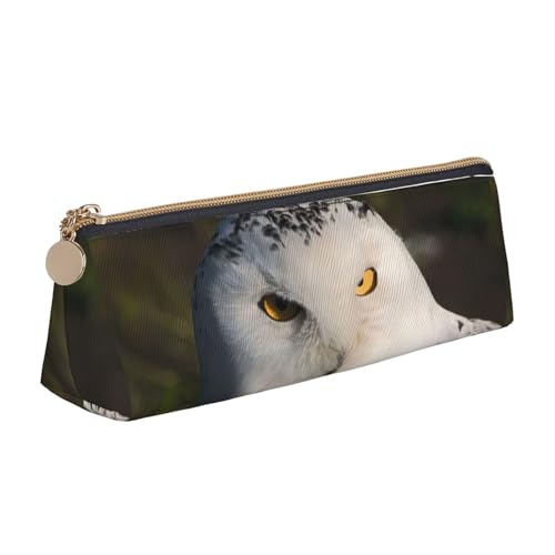 ENGhjes Federmäppchen aus Leder mit schneebedeckten Eulen-Augen, niedlicher Reißverschluss, Federmäppchen, Schreibwaren-Tasche für Jungen und Mädchen, Geschenk zum Schulanfang, weiß, Einheitsgröße ENGhjes Federmäppchen aus Leder mit schneebedeckten Eulen-Augen, niedlicher Reißverschluss, Federmäppchen, Schreibwaren-Tasche für Jungen und Mädchen, Geschenk zum Schulanfang, weiß, Einheitsgröße von ENGhjes