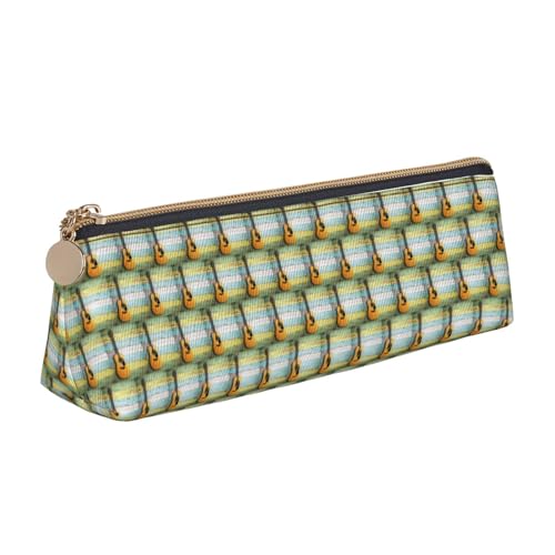 ENGhjes Federmäppchen aus Leder mit schönem Gitarrendruck, niedliches Reißverschluss-Federmäppchen, Schreibwaren-Tasche für Jungen und Mädchen, Geschenk zum Schulanfang, weiß, Einheitsgröße ENGhjes Federmäppchen aus Leder mit schönem Gitarrendruck, niedliches Reißverschluss-Federmäppchen, Schreibwaren-Tasche für Jungen und Mädchen, Geschenk zum Schulanfang, weiß, Einheitsgröße von ENGhjes