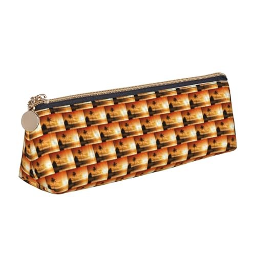 ENGhjes Federmäppchen mit Palmen-Sonnenuntergang-Druck, niedliches Reißverschluss-Federmäppchen, Schreibwaren-Tasche für Jungen und Mädchen, Geschenk zum Schulanfang, weiß, Einheitsgröße ENGhjes Federmäppchen mit Palmen-Sonnenuntergang-Druck, niedliches Reißverschluss-Federmäppchen, Schreibwaren-Tasche für Jungen und Mädchen, Geschenk zum Schulanfang, weiß, Einheitsgröße von ENGhjes