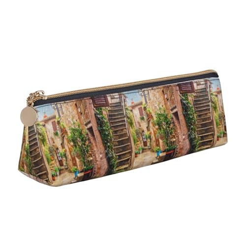 ENGhjes Italienisches Federmäppchen aus Leder mit toskanischem Druck, niedliches Federmäppchen mit Reißverschluss, Schreibwaren-Tasche für Jungen und Mädchen, Geschenk zum Schulanfang, weiß ENGhjes Italienisches Federmäppchen aus Leder mit toskanischem Druck, niedliches Federmäppchen mit Reißverschluss, Schreibwaren-Tasche für Jungen und Mädchen, Geschenk zum Schulanfang, weiß von ENGhjes