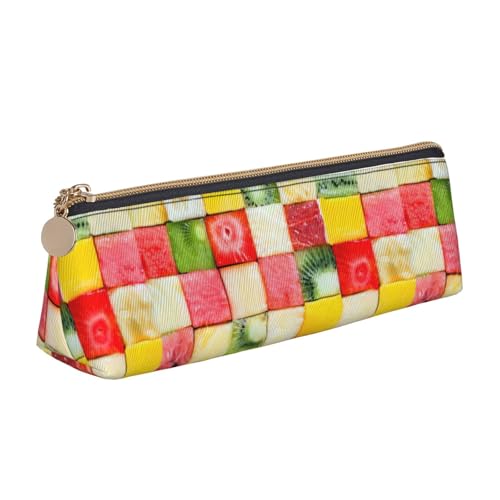 ENGhjes Kiwi Federmäppchen aus Leder mit Wassermelonen-Druck, niedliches Federmäppchen mit Reißverschluss, Schreibwaren-Tasche für Jungen und Mädchen, Geschenk zum Schulanfang, weiß, Einheitsgröße ENGhjes Kiwi Federmäppchen aus Leder mit Wassermelonen-Druck, niedliches Federmäppchen mit Reißverschluss, Schreibwaren-Tasche für Jungen und Mädchen, Geschenk zum Schulanfang, weiß, Einheitsgröße von ENGhjes