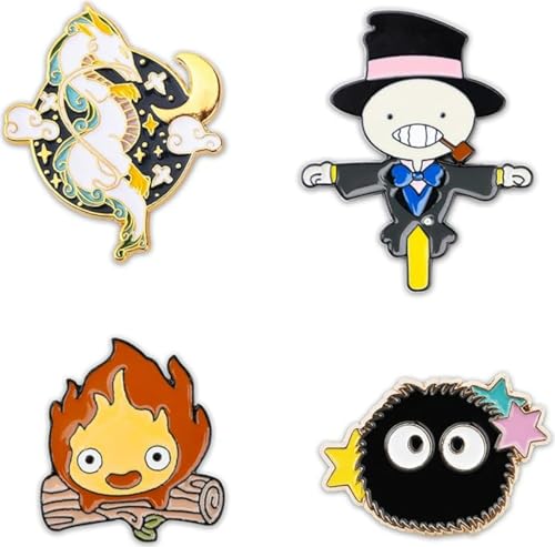 ENIXWH Brosche Prinzessin Mononoke Brooch Baum Elfen Puppe Tropfen Öl Abzeichen Nadel Anstecker Weihnachten Geschenk (B) von ENIXWH