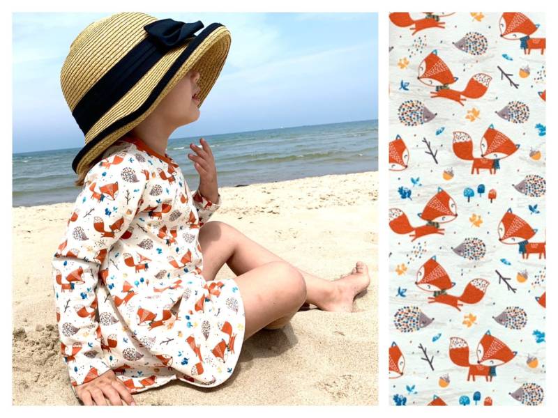 Bio Tunika Aus Sommersweat Oder Biojersey, Langarm, Füchse, Blumen Uvm von ENJOhandmade