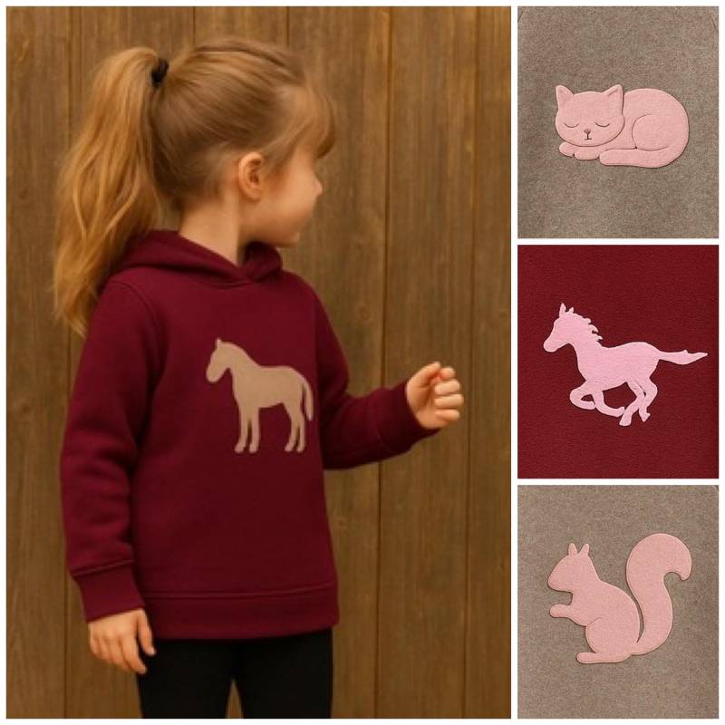 Hoodie Kapuzenpullover Pullover Aus Wollwalk | Merinowolle Merinowalk Mit Pferde Applikation Hoodie Kapuzenpullover Pullover Aus Wollwalk | Merinowolle Merinowalk Mit Pferde Applikation von ENJOhandmade