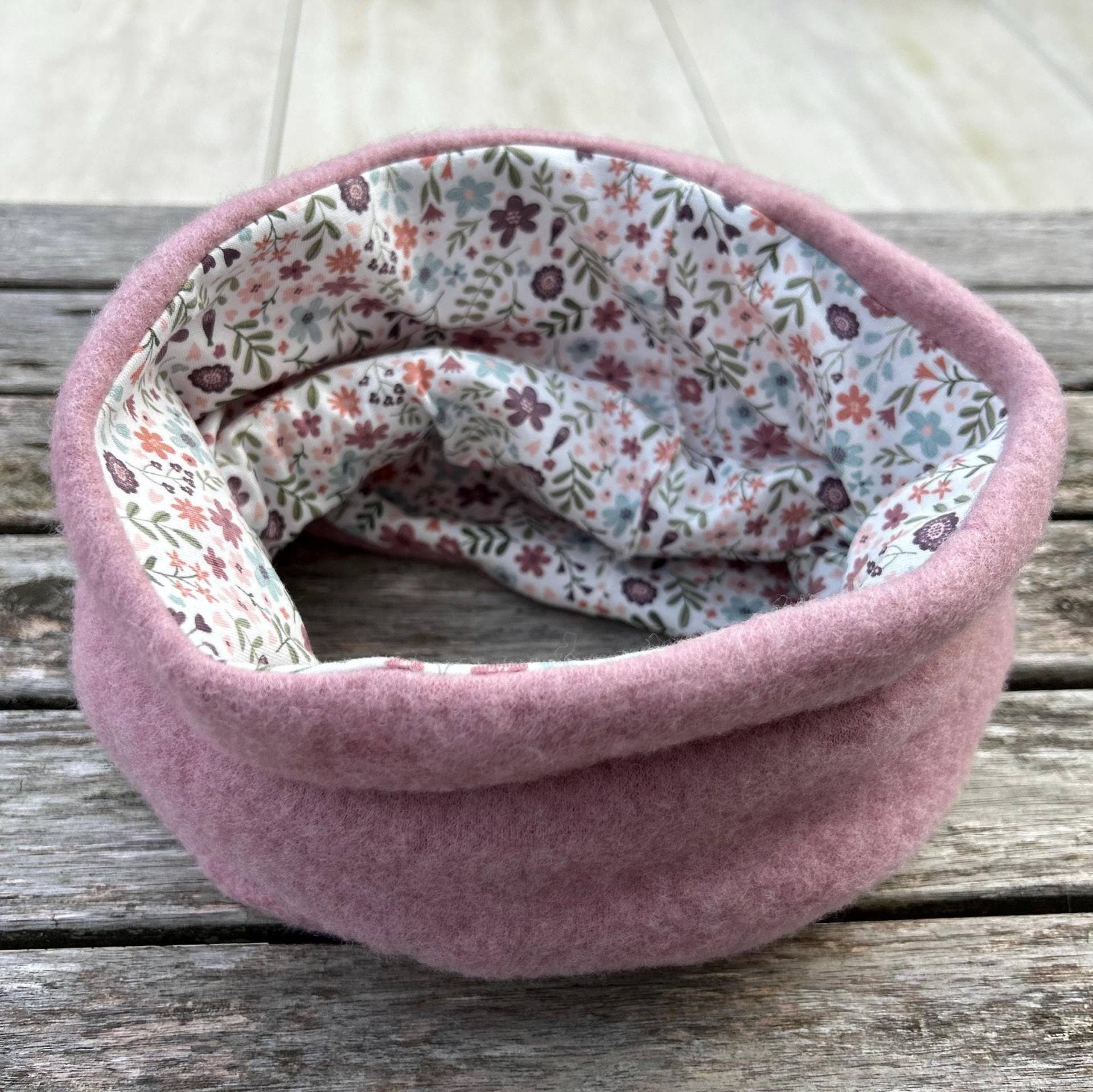 Loopschal Mit Merinowollfleece Und Jersey Für Kinder Erwachsene von ENJOhandmade