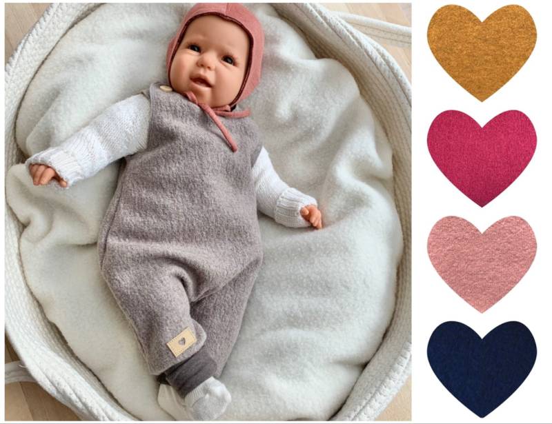 Wollstrampler Aus Merinowalk | 100% Wolle, Baumwollbündchen Und Holzknöpfen von ENJOhandmade