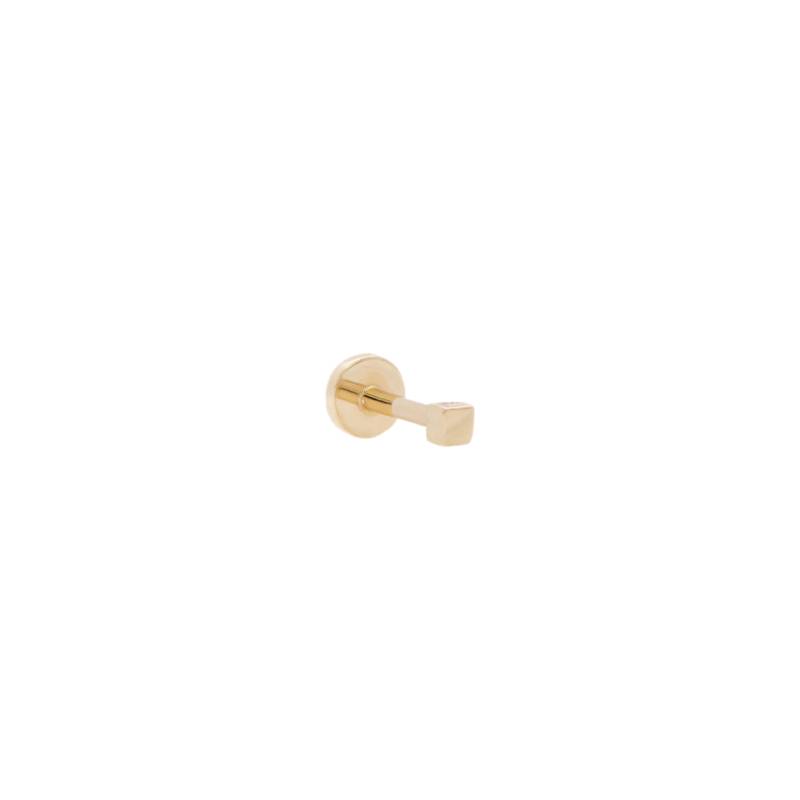 ENNUI | HIP TO BE SQUARE LABRET YELLOW GOLD | Women's Gold Earrings von ENNUI