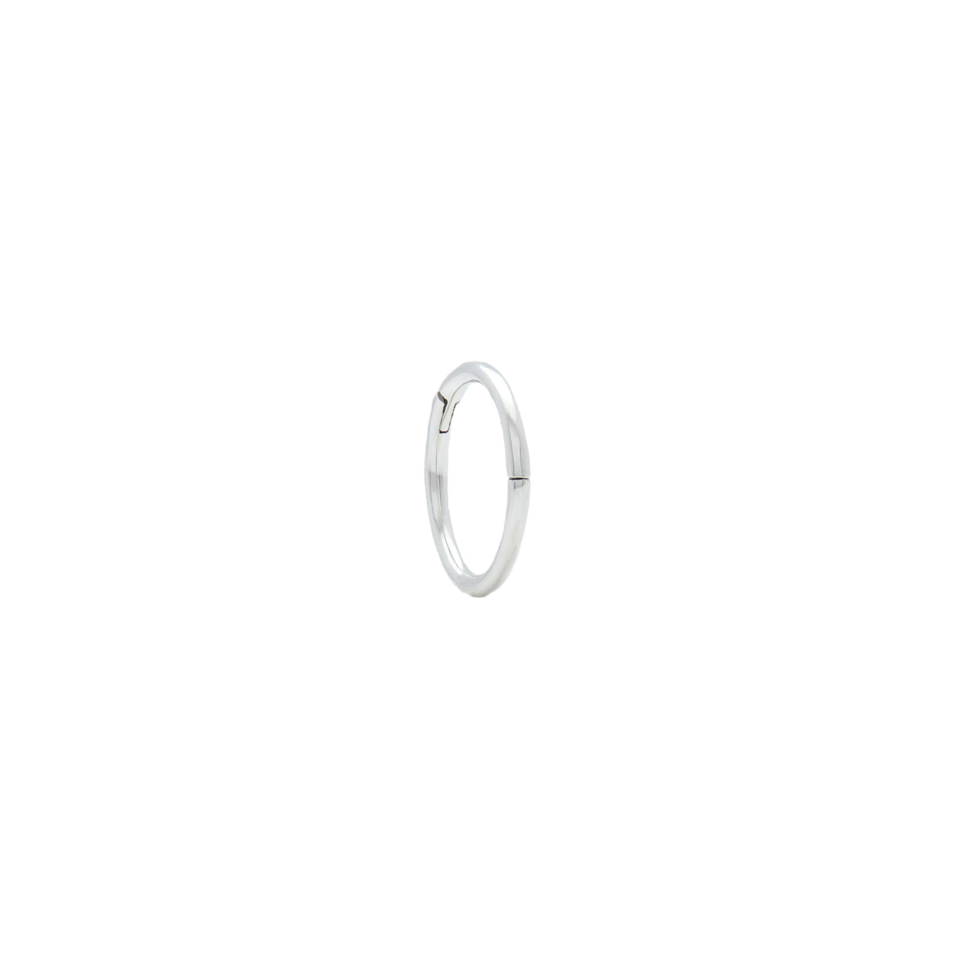 SEAMLESS CLICKER - WHITE GOLD - 10mm - Silver - ENNUI - Earrings SEAMLESS CLICKER - WHITE GOLD - 10mm - Silver - ENNUI - Earrings von ENNUI