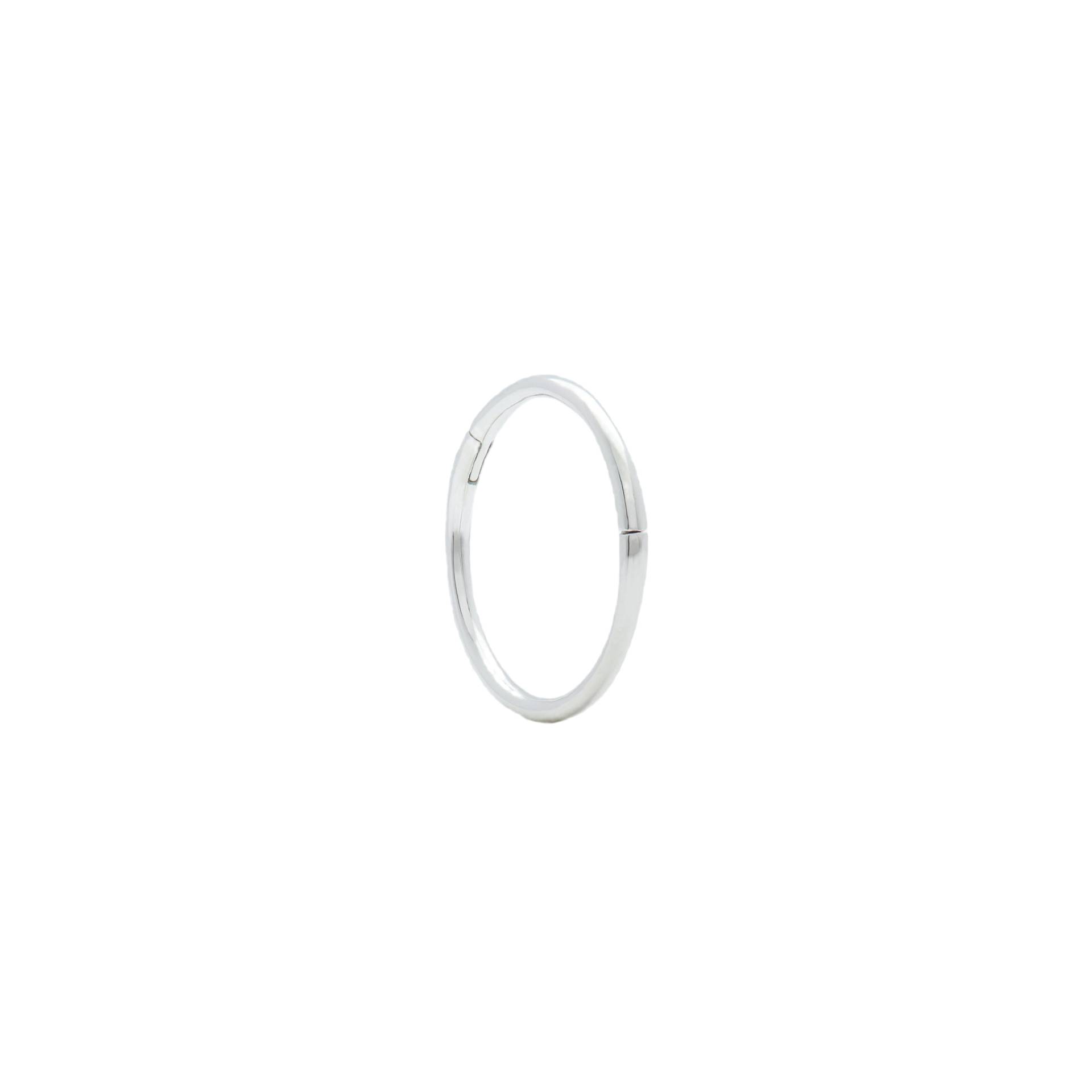 SEAMLESS CLICKER - WHITE GOLD - 14mm - Silver - ENNUI - Earrings SEAMLESS CLICKER - WHITE GOLD - 14mm - Silver - ENNUI - Earrings von ENNUI