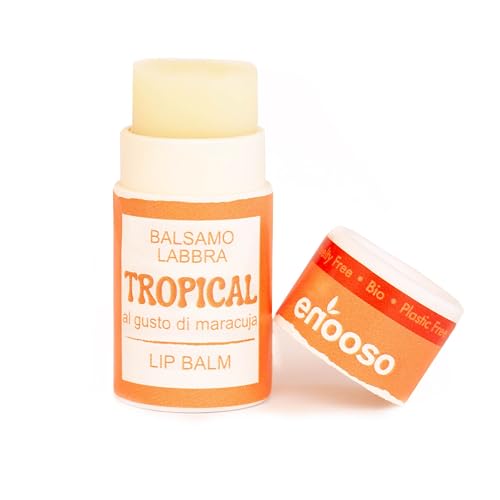 Enooso - Lippenpflege mit Maracuja für trockene Lippen 10 mL - Natürlicher Lippenbalsam mit Sheabutter, Mandelöl und Vitamin E - Feuchtigkeitsspendend Lip Balm für trockene und rissige Haut Enooso - Lippenpflege mit Maracuja für trockene Lippen 10 mL - Natürlicher Lippenbalsam mit Sheabutter, Mandelöl und Vitamin E - Feuchtigkeitsspendend Lip Balm für trockene und rissige Haut von ENOOSO