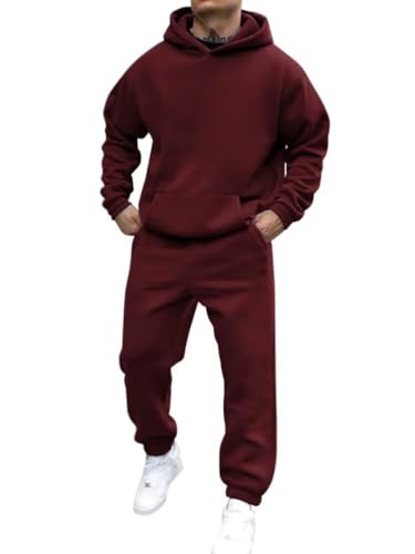 ENQIAOLIU Corteiz Anzug Herren Y2K Jogginganzug 2 Teilig Herbst Leichte Trainingsanzug Sportanzug Tracksuit Unisex Jogging Anzug Set mit Hoodie Und Hose von ENQIAOLIU