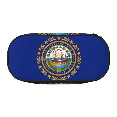 ENRPTY Federmäppchen, Motiv: Flagge von Hampshire, mit Reißverschlussfächern, tragbare Kosmetiktasche von ENRPTY