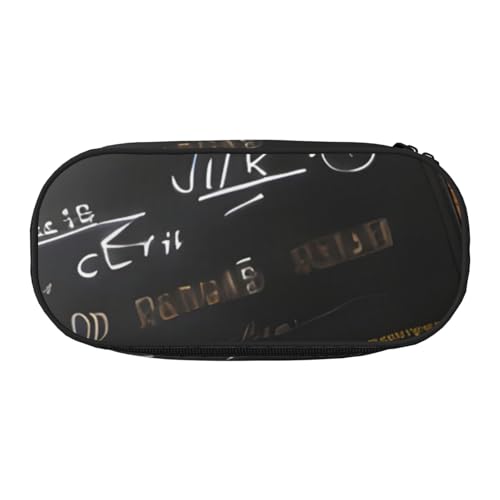 ENRPTY Filmklapperboard-Muster, mit Reißverschlussfächern, Schreibwaren, Bleistifttasche, tragbare Kosmetik-Aufbewahrungstasche von ENRPTY