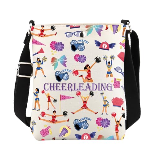 Cheerleading Gifts Cheer Crossbody Bag Cheerleader Geschenke Cheer Geschenke für Team Kleine Handy Geldbörse mit verstellbarem Riemen, 24815 Cheerleading C, medium von ENSIANTH