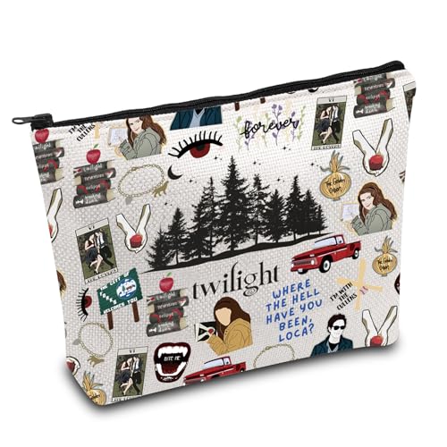 ENSIANTH Filminspirierte Kosmetiktasche Edward's Girl, Geschenk Stadt der Gabeln, Geschenk, Gabeln, Washington, Geschenk, Vampirliebhaber, Make-up-Tasche, Twil Vampir MU, Make-up-Tasche von ENSIANTH