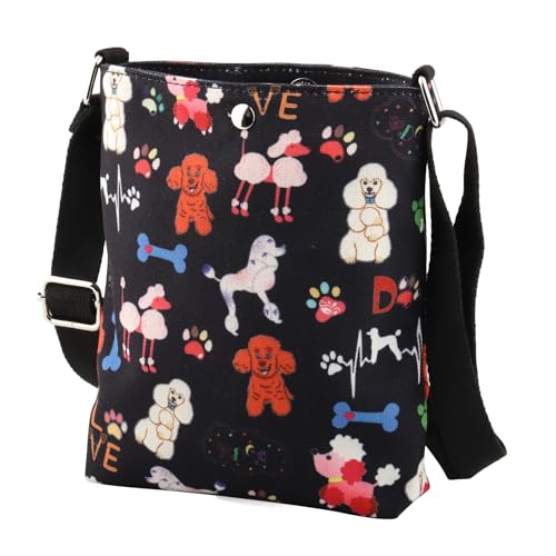 ENSIANTH Pudel-Geschenk, Umhängetasche, Pudelbesitzer, Muttergeschenk, 24822 Pudel C, medium von ENSIANTH