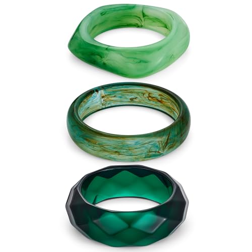 ENSKEFEN 3 Stück Grüne Acrylharz Armreifen für Damen Klobiges Geometrisches Rundes Quadratisches Statement Armband Auffällig Breit Unregelmäßig Punk Acrylharz Armreif ENSKEFEN 3 Stück Grüne Acrylharz Armreifen für Damen Klobiges Geometrisches Rundes Quadratisches Statement Armband Auffällig Breit Unregelmäßig Punk Acrylharz Armreif von ENSKEFEN