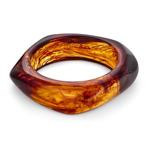 ENSKEFEN Braune Acrylharz Armbänder für Damen Klobiges Schildpatt Harz Armband Unregelmäßiges Statement Durchscheinender Armreif Vintage Gesprenkeltem Acetat Armreif ENSKEFEN Braune Acrylharz Armbänder für Damen Klobiges Schildpatt Harz Armband Unregelmäßiges Statement Durchscheinender Armreif Vintage Gesprenkeltem Acetat Armreif von ENSKEFEN