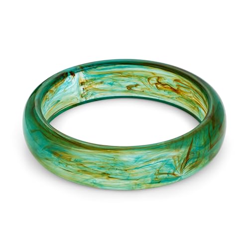 ENSKEFEN Grüne Acrylharz Armbänder für Damen Klobiger Harz Armreif Auffälliges Durchscheinendes Acryl Armband Stilvolles Rundes Meliertes Kunststoffacetat Armband ENSKEFEN Grüne Acrylharz Armbänder für Damen Klobiger Harz Armreif Auffälliges Durchscheinendes Acryl Armband Stilvolles Rundes Meliertes Kunststoffacetat Armband von ENSKEFEN