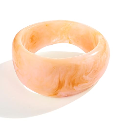 ENSKEFEN Klobige Rosa Harz Armreifen für Damen Süßes Klobiges Acrylarmband Unregelmäßiges Auffälliges Statement Armband GesprenkelteTrendige Acetat Armreifen ENSKEFEN Klobige Rosa Harz Armreifen für Damen Süßes Klobiges Acrylarmband Unregelmäßiges Auffälliges Statement Armband GesprenkelteTrendige Acetat Armreifen von ENSKEFEN