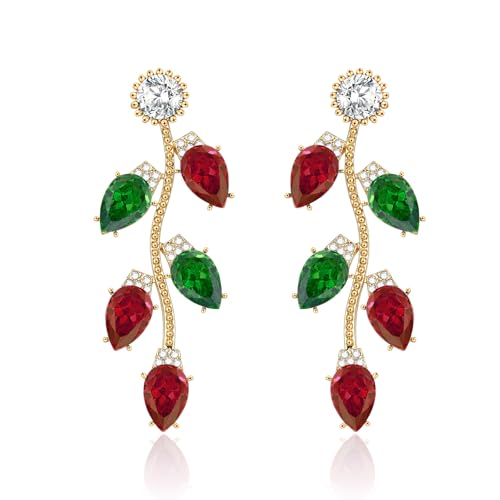 ENSKEFEN Weihnachtsohrringe für Frauen, niedliche Rentier-Ohrringe, bunte Glühbirne, Weihnachtsbaum-Ohrringe, Lebkuchen-Hirschgirlande, Schleifen-Ohrringe, Urlaubsschmuck, Messing, Kein Edelstein ENSKEFEN Weihnachtsohrringe für Frauen, niedliche Rentier-Ohrringe, bunte Glühbirne, Weihnachtsbaum-Ohrringe, Lebkuchen-Hirschgirlande, Schleifen-Ohrringe, Urlaubsschmuck, Messing, Kein Edelstein von ENSKEFEN