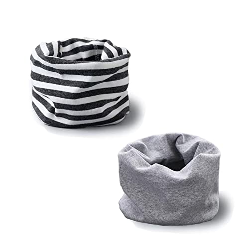 2 Stück Loop Kinder Baumwolle Herbst Winter Schal Baby Loop Hals Wärmer Mädchen und Junge (Junge E) von ENSTAB