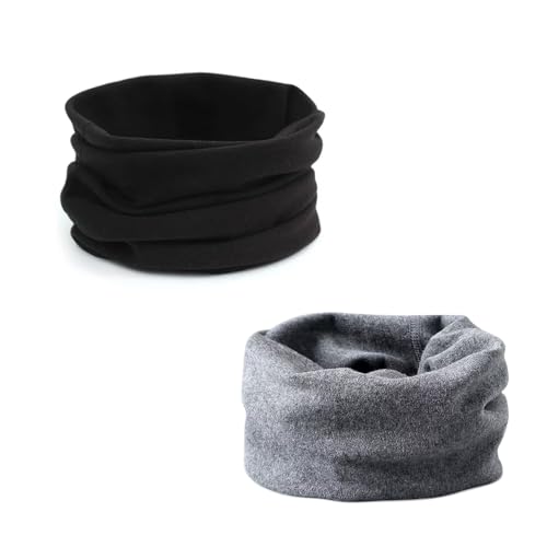 ENSTAB 2 Stück Loop Kinder Baumwolle Herbst Winter Schal Baby Loop Hals Wärmer Mädchen und Junge (Junge-J) von ENSTAB