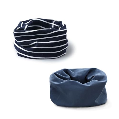 ENSTAB 2 Stück Loop Kinder Baumwolle Herbst Winter Schal Baby Loop Hals Wärmer Mädchen und Junge von ENSTAB