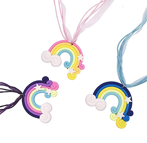 ENSTAB 9 Stück Regenbogen Halskette Mädchen für Kindergeburtstag Geschenke ENSTAB 9 Stück Regenbogen Halskette Mädchen für Kindergeburtstag Geschenke von ENSTAB