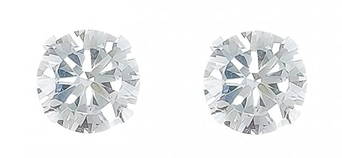 ENTREPLATA 925 Sterling Silber Zirkonia Ohrringe Brillant Geschnitzt Runde Form Weiß Kristall Zirkonia 8 mm. ENTREPLATA 925 Sterling Silber Zirkonia Ohrringe Brillant Geschnitzt Runde Form Weiß Kristall Zirkonia 8 mm. von ENTREPLATA