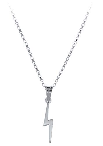 ENTREPLATA Damenhalskette aus 925er Sterlingsilber mit Blitz-Anhänger, Sterling Silber von ENTREPLATA