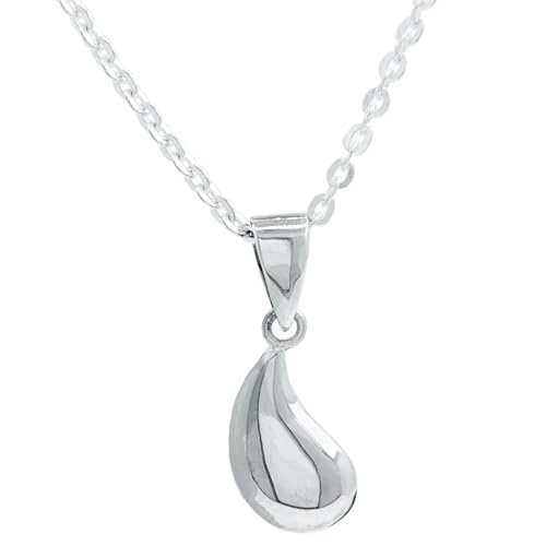 ENTREPLATA Halskette aus Sterlingsilber 925 mit Tau-Tropfen-Anhänger für Frauen in Form einer Träne Silberner Halsreif Tautropfenanhänger für Damen in Tropfenform ENTREPLATA Halskette aus Sterlingsilber 925 mit Tau-Tropfen-Anhänger für Frauen in Form einer Träne Silberner Halsreif Tautropfenanhänger für Damen in Tropfenform von ENTREPLATA