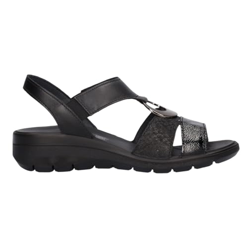 ENVAL SOFT Damen D.Charlotte Enval Keilsandale, Schwarz, 38 EU von ENVAL SOFT