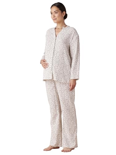 ENVIE DE FRAISE Umstands-Schlafanzug aus Musselin wollweiß 44 von ENVIE DE FRAISE