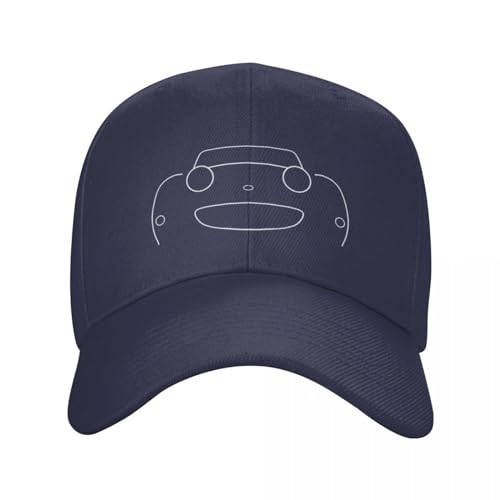 ENWIND Baseballmütze Austin-Healey frogeye Sprite Britischer Oldtimer minimalistische Umrissgrafik (weiß) Cap Baseball Cap Golf Herrenhut Damen Hut von ENWIND