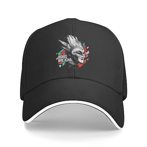 ENWIND Baseballmütze Hardwell Baseballmütze Boris Brejcha modische Polyester Urban Baseball Hut Schlagzeuger Gym Blank Cap Hut von ENWIND