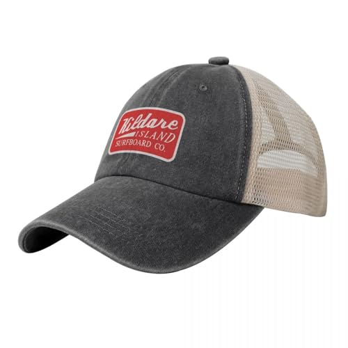 ENWIND Baseballmütze Kildare Island Surf Cowboy Mesh Baseballkappe Angelmütze Hut Strandausflug Snap Back Hut Trucker Hüte für Männer Frauen Hut von ENWIND