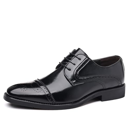ENWIND Herrenschuhe Mit Flügelspitze, Klassischer Brogue-Stil, Oxford-Schnürschuhe,Schwarz,45 EU ENWIND Herrenschuhe Mit Flügelspitze, Klassischer Brogue-Stil, Oxford-Schnürschuhe,Schwarz,45 EU von ENWIND